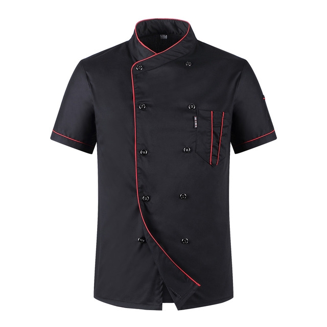 

Hotel Restaurant Catering Work Clothes for Men and Women, Size:XXL(Black)