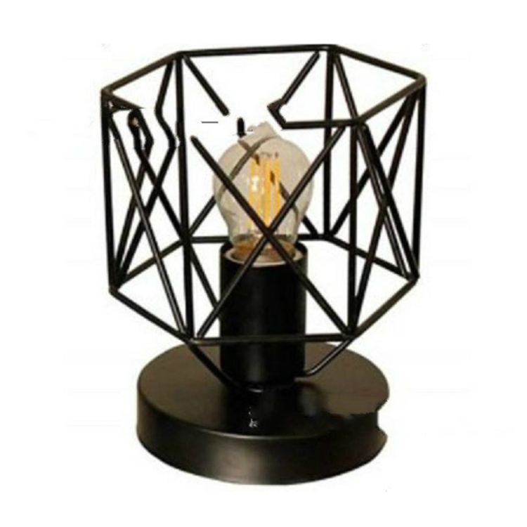 

Personality Simple Creative Home Bedroom Bedside Decorative Lighting Table Lamp without Light Source(Iron Lantern)