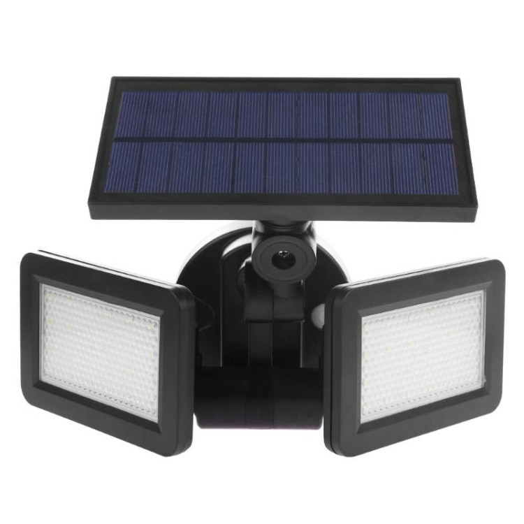 

Double Flat Spotlight 48 LED Waterproof PIR Motion Sensor Solar Light