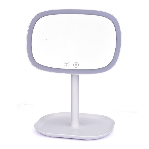 

Multi-functional Smart Makeup Mirror Light Desk Lamp Touch Screen Cosmetic Mirror with 10X Magnifying(White)