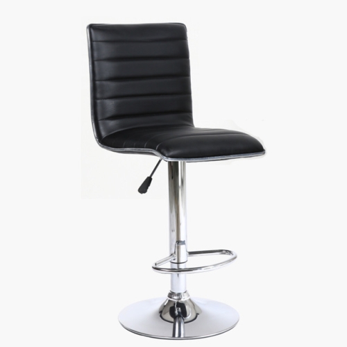 

High Bar Stool European Rotating Lift Chair Fashion High Stool Chair(Black)