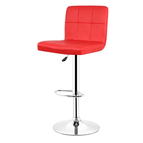 

High Bar Stool European Rotating Lift Chair Fashion High Stool Chair(Red)