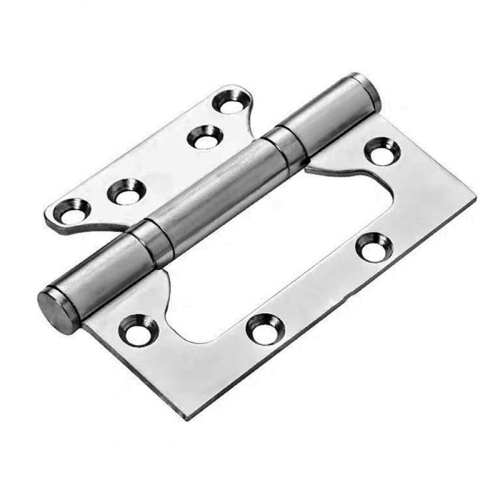 

4 Inch Hinge Stainless Steel Bearing Loose-leaf Solid Wood Door Mute Thickening Folding Hundred-page Hinge, Size:4x3x2.5cm, Color:Silver