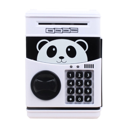 

Simulation Cartoon ATM Password Safe Automatic Money Roller with Music Coin Piggy Bank(Panda)