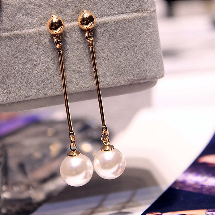 

Fashion Pearls Long Tassel Earrings For Women