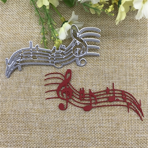

Musical Notes Staff Cutting Knife Die Cutting Book Greeting Card Album DIY Embossing Mold
