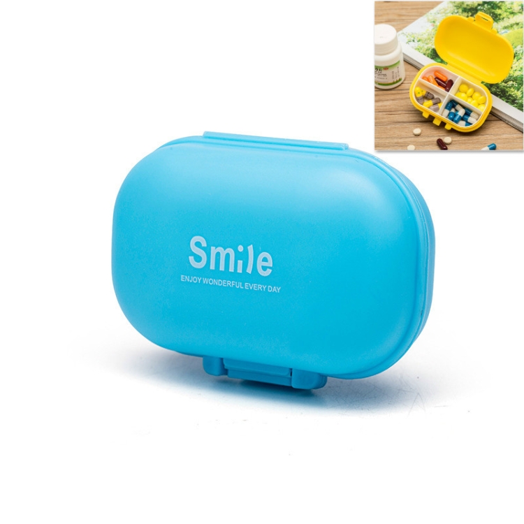 

Portable Travel Pill Box Jewelry Storage Box(Blue)