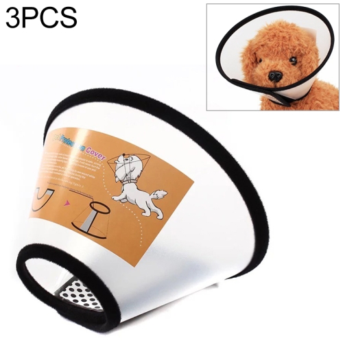 

3 PCS Pet Protective Collar Cat Dogs Neck Surgery Wound Healing Health Medical Circle, Size:20-30cm