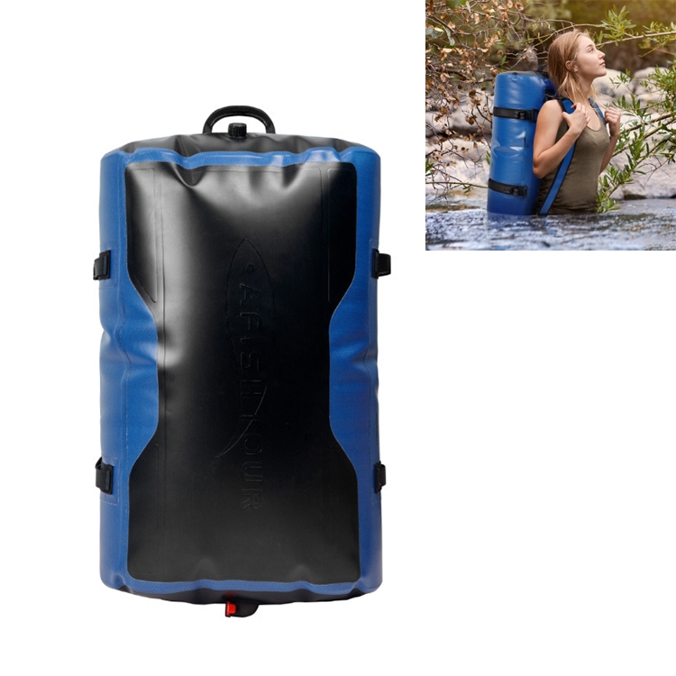 

60L Outdoor Swimming Diving Surfing Full Waterproof Backpack Large Capacity Mountaineering Equipment Bag(Blue)