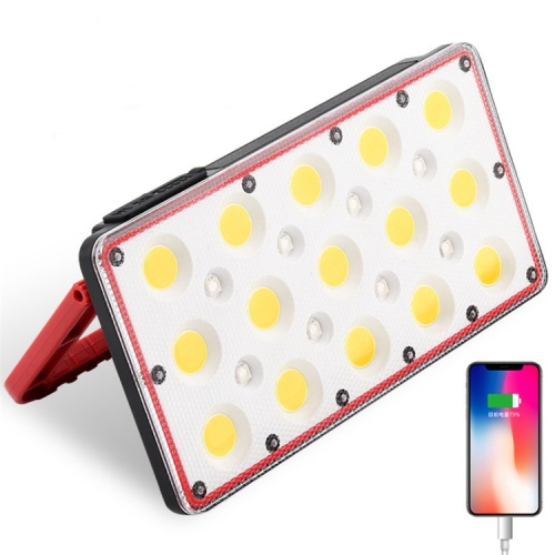 

24W 2000LM LED Floodlight Work Lamp Red-Blue Warning Outdoor Multi-function Camping Mobile Floodlight