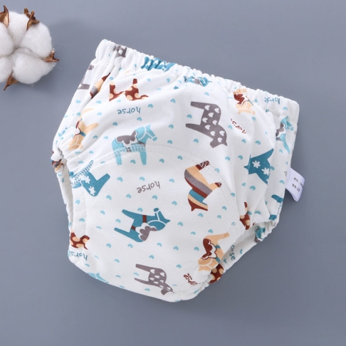 

6 Layer Baby Diaper Waterproof Reusable Cloth Diapers Baby Cotton Training Underwear Pants Diaper S (0-9KG)(Trojan)