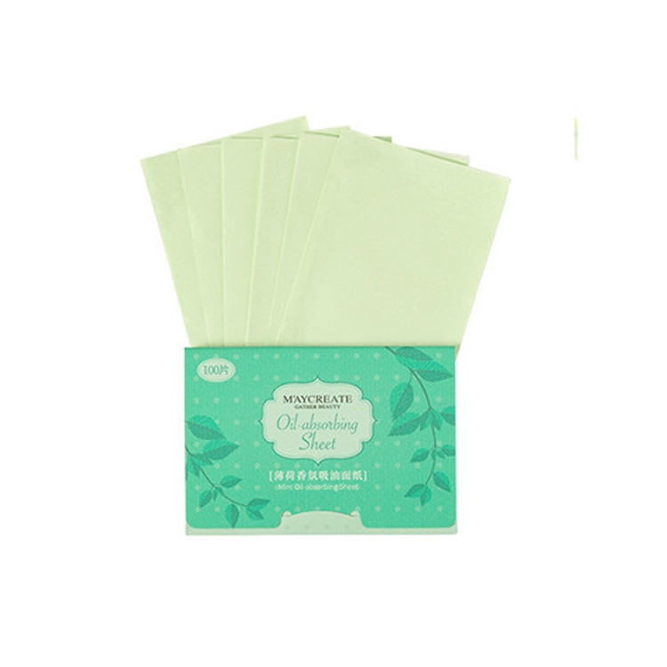 

Plant Fiber Breathable Linen Makeup Remover Blotting Paper Face Cleaning Tool, Color:Mint