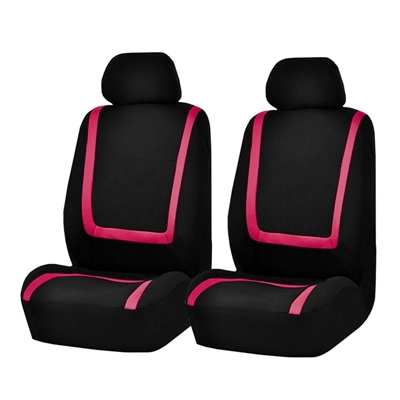 

Universal Car Seat Cover Polyester Fabric Automobile Seat Covers Car Seat Cover Vehicle Seat Protector Interior Accessories 4pcs Set Pink