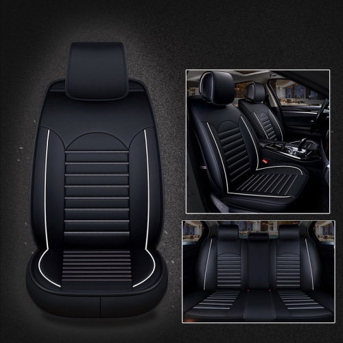 

Universal PU Leather Car Seat Cover Black White