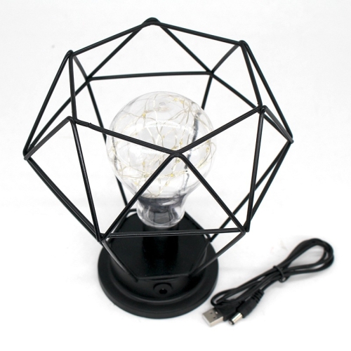 

Minimalist Copper Lamp Bedroom Home Wrought Iron Table Lamp, Specification:USB