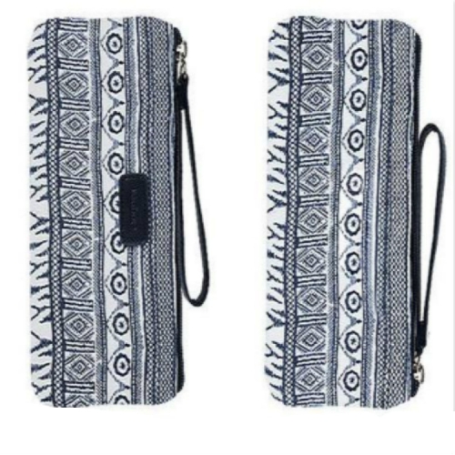 

Ethnic Style Vintage Pencil Case School Supplies Stationery Pencilcase Cute Pencil Box Pencil Bag(Azure pencil case)