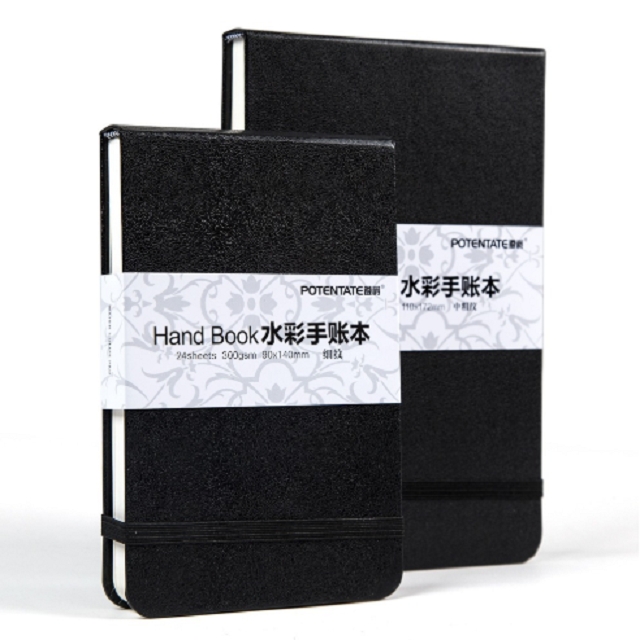 

02151124 Sheets Watercolor Pad Sketch Stationery Notebook For Drawing Marker Sketch Supplies, Size:90mm x 140mm