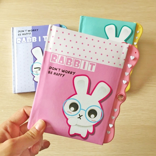 cat diary with lock and mini diary included