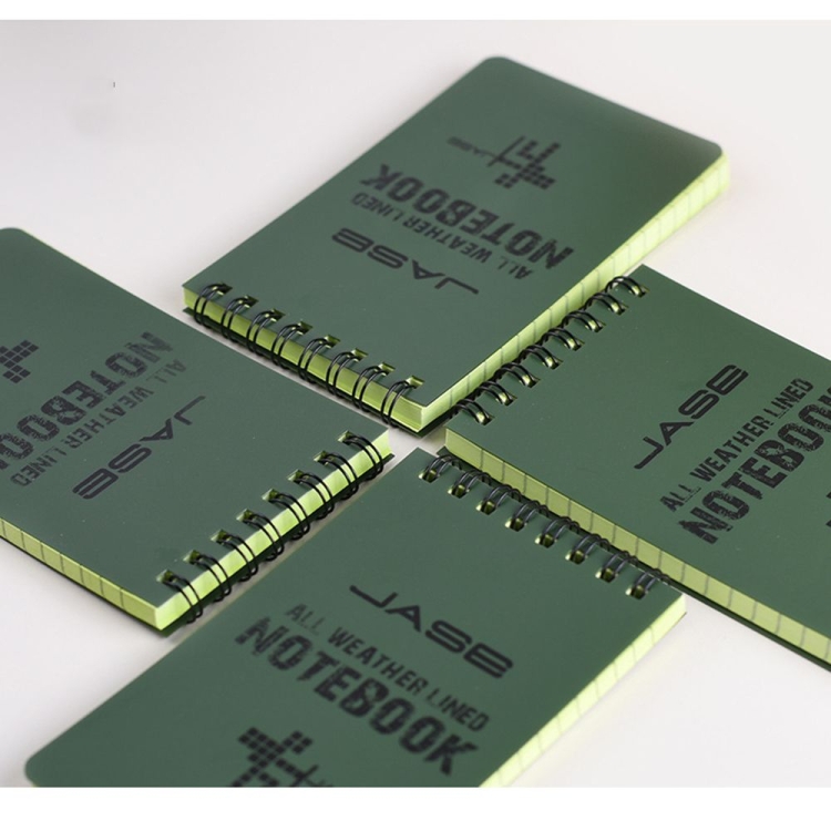

Foreign Language Learning Coil Book Green Waterproof Eye Protection Writing Paper Notebook