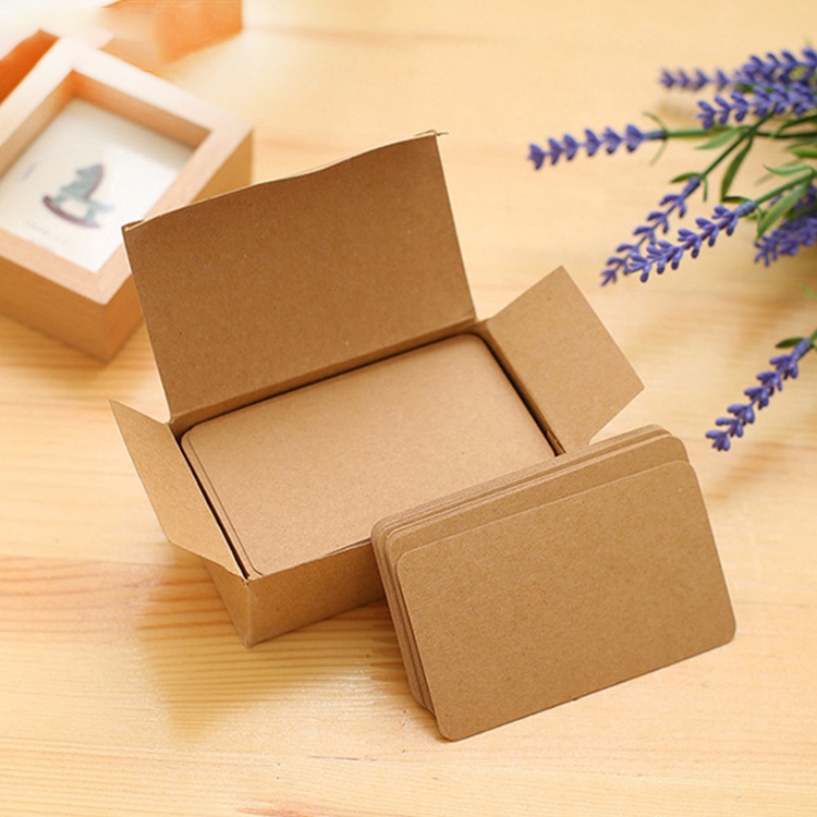 

Memory Cards Blank DIY Graffiti Word Cards Small Memo Pad Blocks Memorandum Note Word Cards(Khaki)