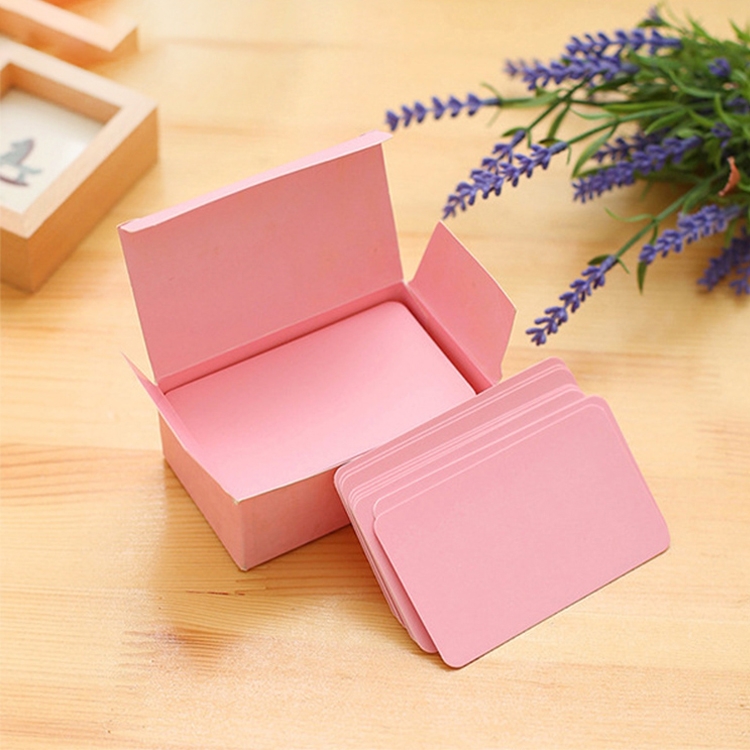 

5 PCS Memory Cards Blank DIY Graffiti Word Cards Small Memo Pad Blocks Memorandum Note Word Cards(Pink)