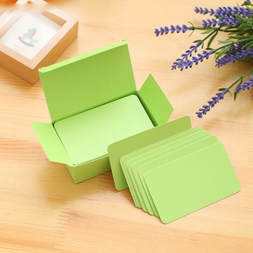 

Memory Cards Blank DIY Graffiti Word Cards Small Memo Pad Blocks Memorandum Note Word Cards(Green)