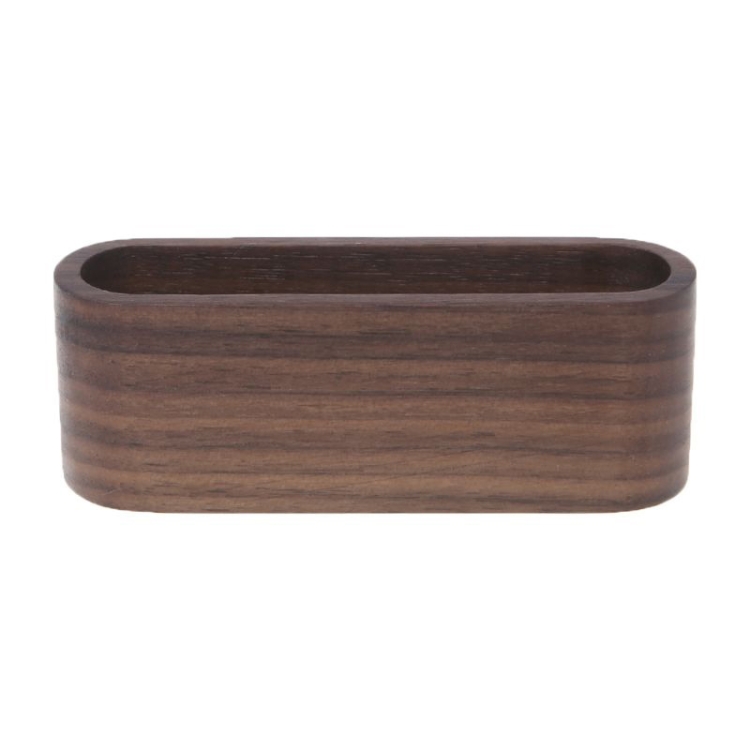

20 PCS Wooden Table Business Card Display Stand Memo Holder Storage Box Organizer, Type:Black walnut color
