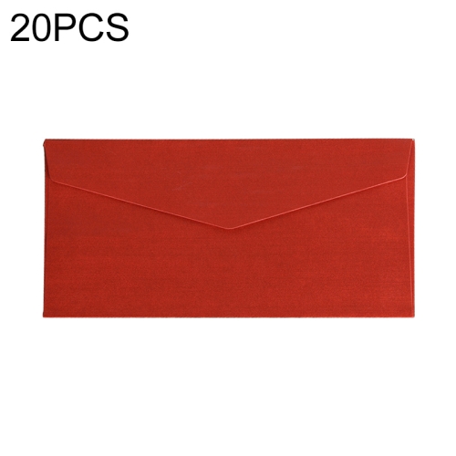 

20 PCS Classical Kraft Envelopes Retro Envelope Blank Envelops Office Supplier Stationery(Red)