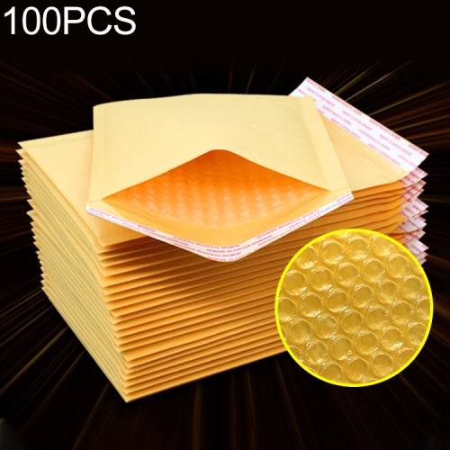 

100 PCS Kraft Paper Bubble Padded Envelopes Bag, Size: 12x16+4cm