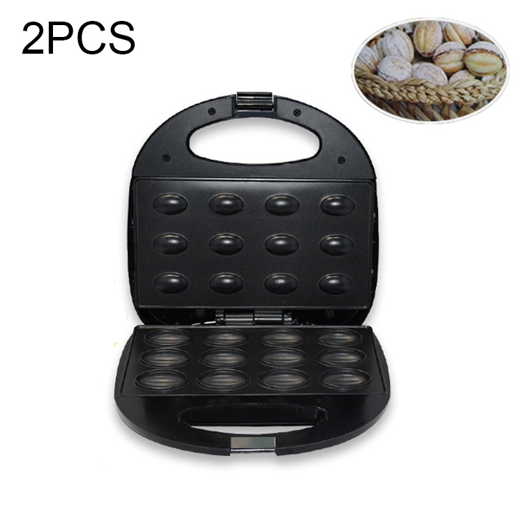 

2 PCS Electric Cake Maker Automatic Mini Household Nutter Nut Machine Breakfast Pan Oven