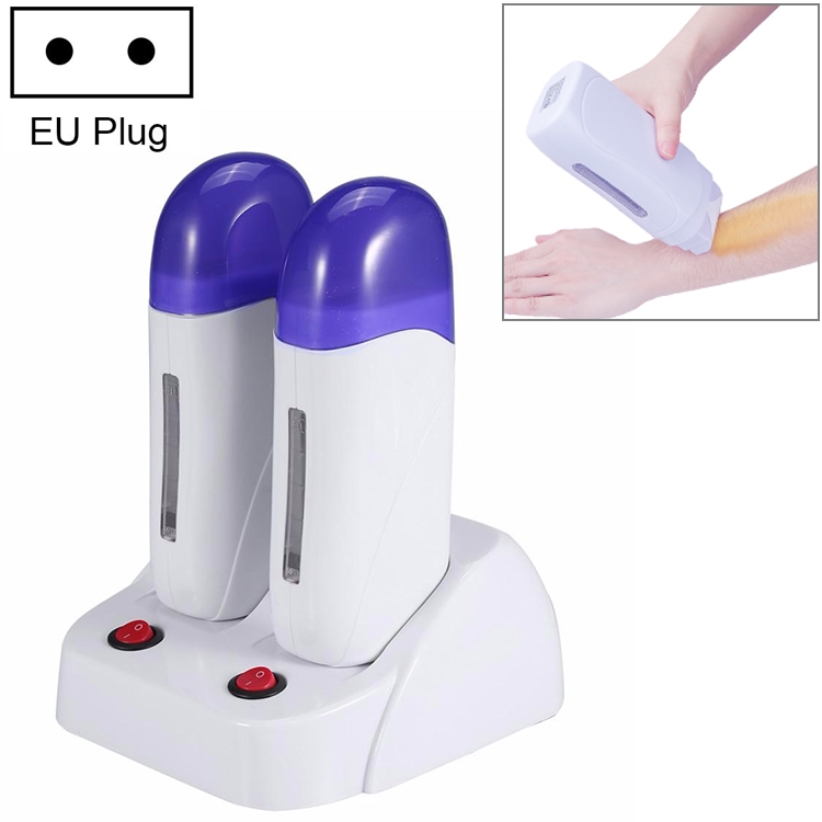 

Double Base Wax Depilatory Warmer Heater Hair Removal Waxing Machine, Specification:EU Plug