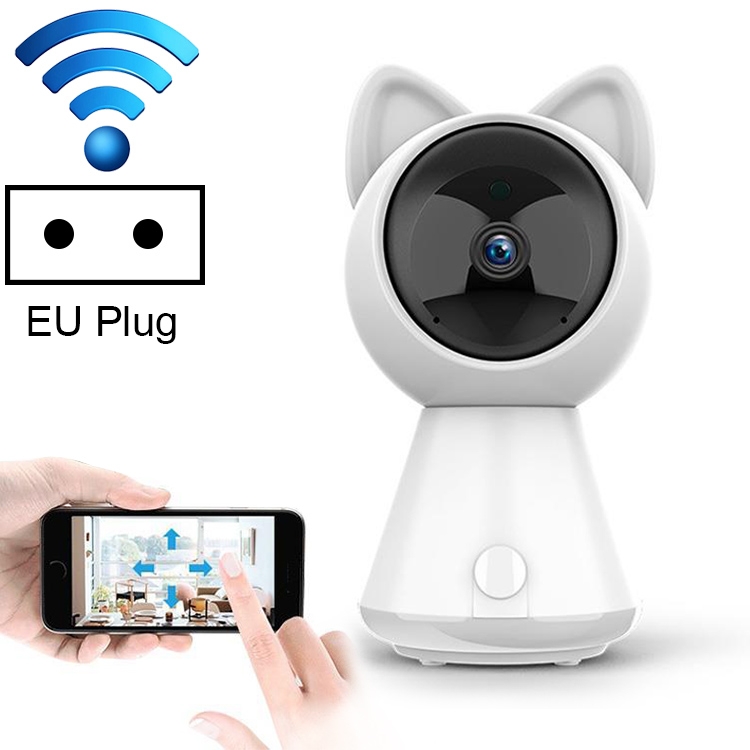 

Wireless Camera Wifi Remote Monitor Home Intelligent Network HD Surveillance Camera, Pixel:960P(EU Plug)
