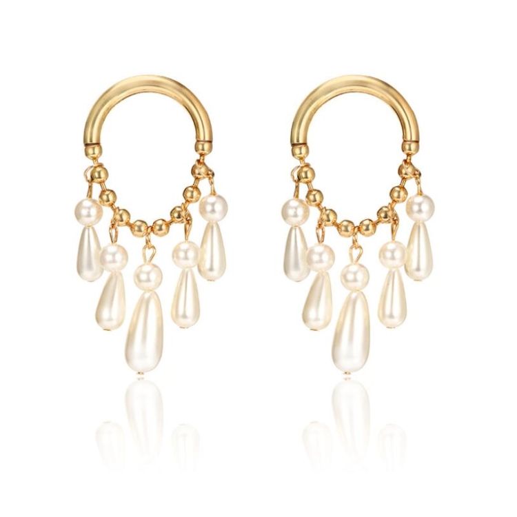 

Imitation Pearl Long Personality Simple Earrings for Women