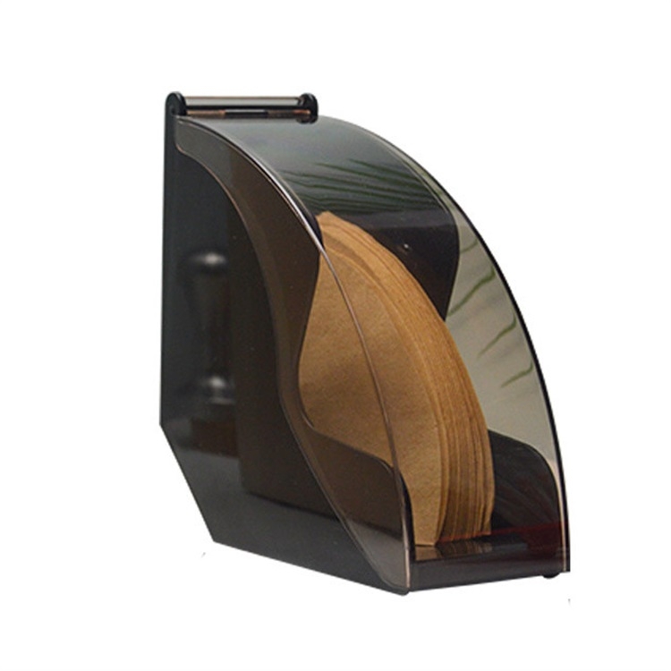 

Filter Paper Holder Tapered Filter Paper Box Filtering Paper Storage Rack Stand Coffee Tools with Dust-Proof Cover