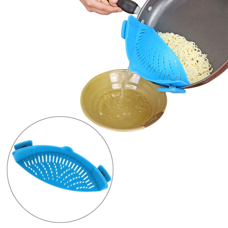 

Silicone Pot Filter Kitchen Clip Pot Filter Drain Excess Liquid Drain Pasta Vegetable Cookware