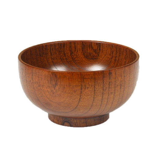 

Adult Children Jujube Solid Wood Bowl Soup Noodle Bowl Household Tableware, Size:Diameter 11.5 cm