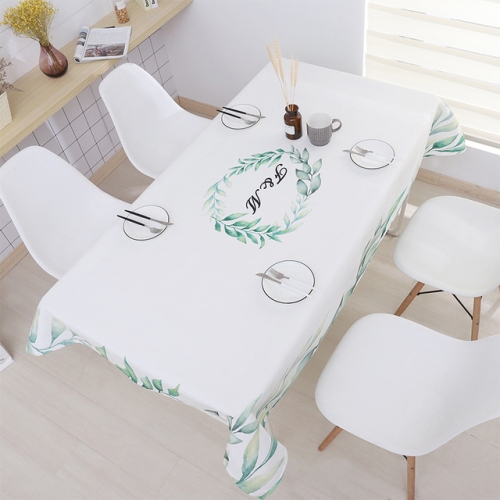 

Greenery Waterproof Tablecloth Restaurant Kitchen Dust Cover Rectangular Tablecloth, Size:140x200cm(Evergreen Wisteria)