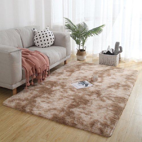 

Simple Sofa Bedside Gradient Carpet Living Room Bedroom Mat, Color:Dark Camel, Size:50x80cm