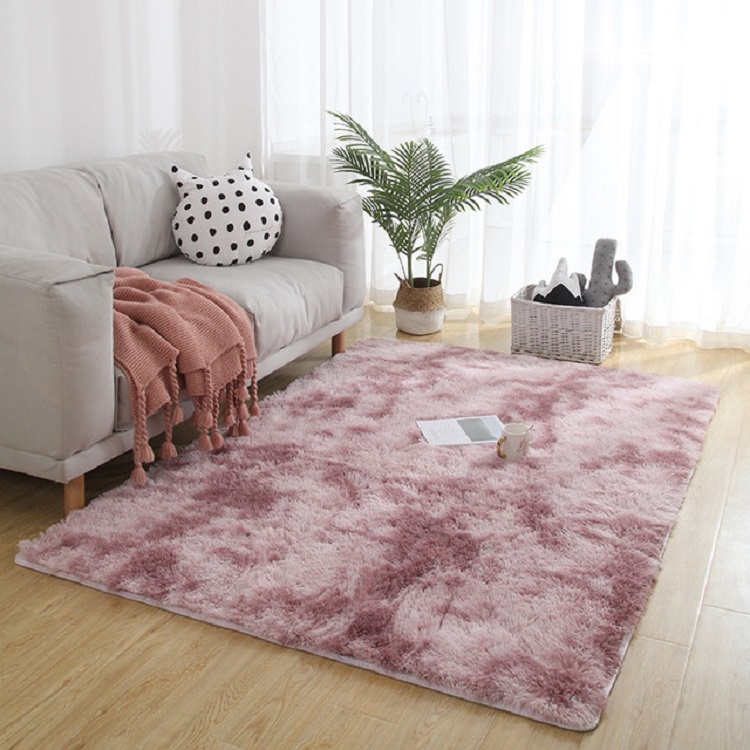 

Simple Sofa Bedside Gradient Carpet Living Room Bedroom Mat, Color:Pink, Size:50x120cm