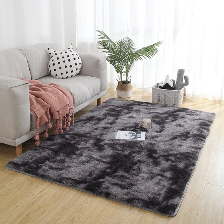 

Simple Sofa Bedside Gradient Carpet Living Room Bedroom Mat, Color:Dark Grey, Size:50x120cm