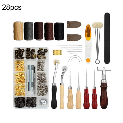 

28 in 1 46 Style DIY Sewing Tools Leather Craft Tools Handmade Tools Set