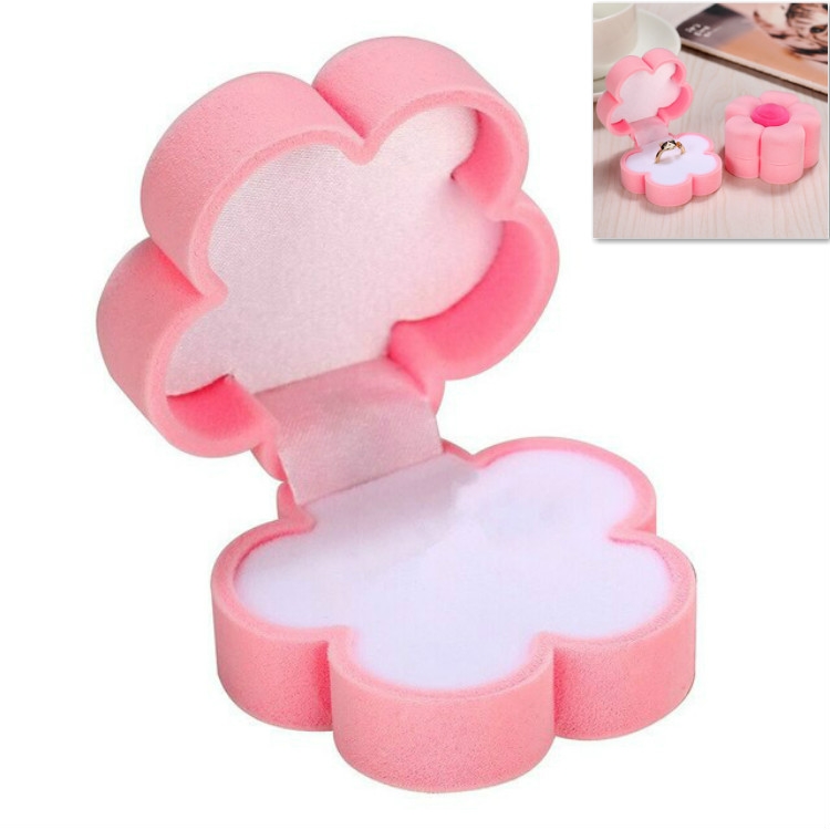 

Plum Flocking Ring Jewelry Box For Woman(Pink)