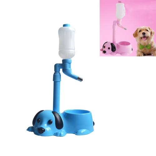 

Pet Waterer Multifunctional Dog Lifting Kettle with Fixed Suction Basin Bottom(Blue)