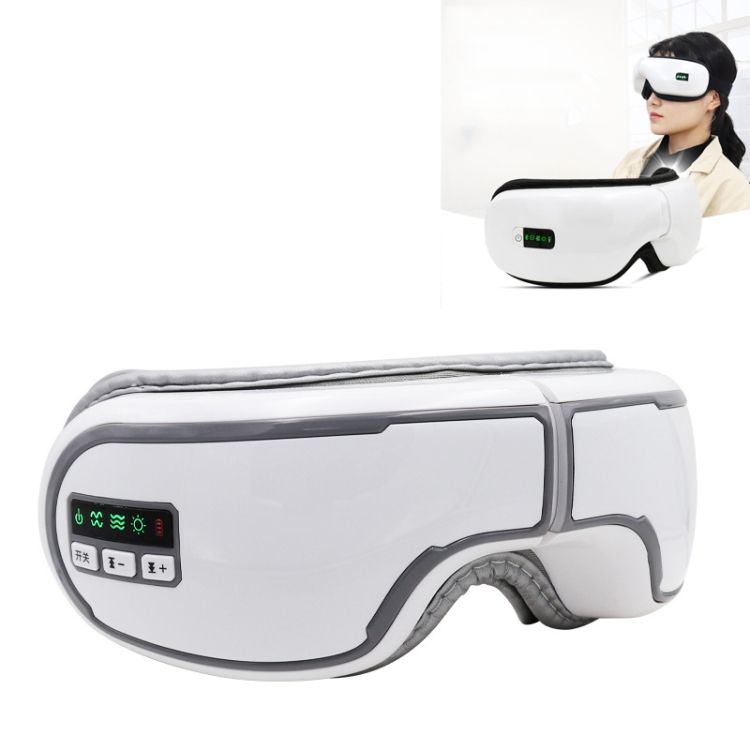

YK110 Eye Massager Charging Air Pressure Hot Compression Bluetooth Student Eye Protector, Style:English Voice(White)