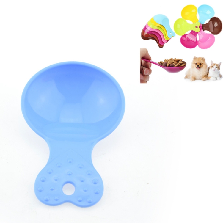 

10 PCS Pet Food Utensils Food Bowl Dog Food Spoon Food Shovel(Blue)