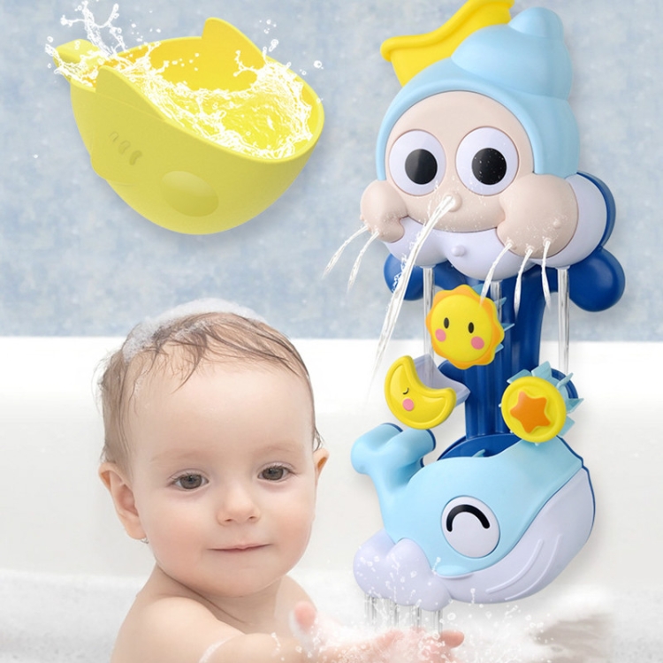 

Children Ocean Water Spray Whale Fun Baby Shower Bath Toy Set(As Show)