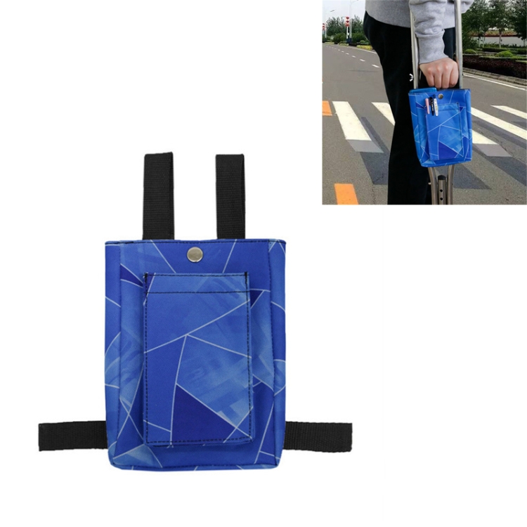 

Lightweight Multifunctional Universal Crutches Accessory Bag Mobile Phone Key Storage Bag(Blue Plaid)