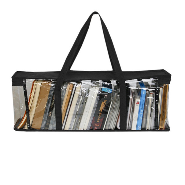 

Large Capacity PVC Disc Book Storage Bag Book Hand Carry Storage Bag