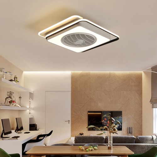 

Invisible Silent Fan Ceiling Lamp Bedroom Dining Room Modern Minimalist Light