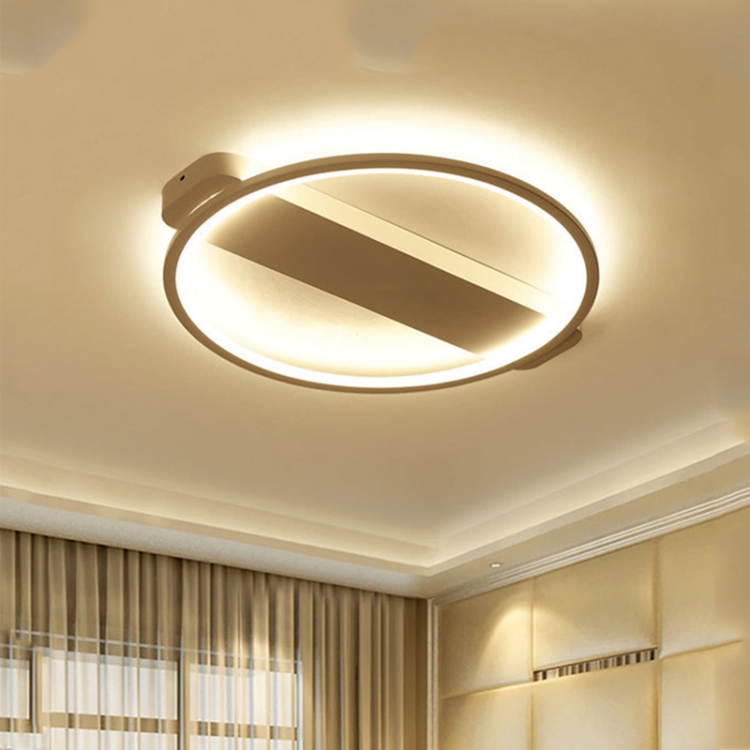 

Round LED Room Ceiling Lamp Creative Bedroom Living Room Light Children Room Modeling Lamp, Light Color:Warm Light, Diameter:52cm(White)